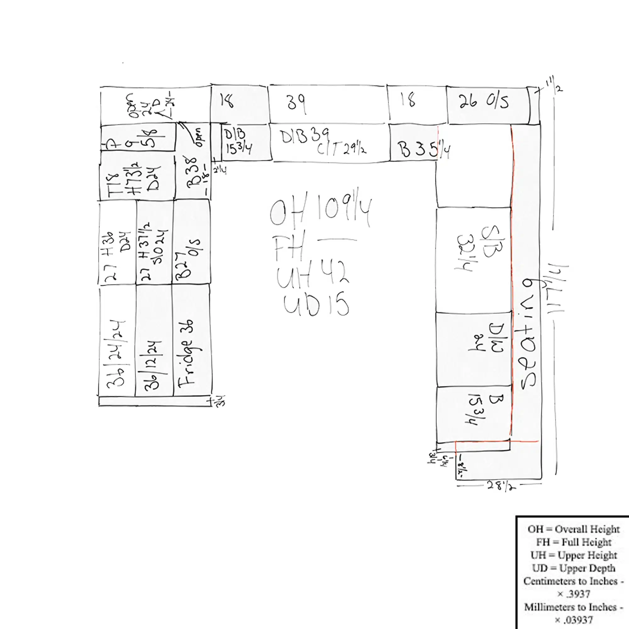 Layout for Lusso “Into White” Ultra Modern Showroom Display Kitchen